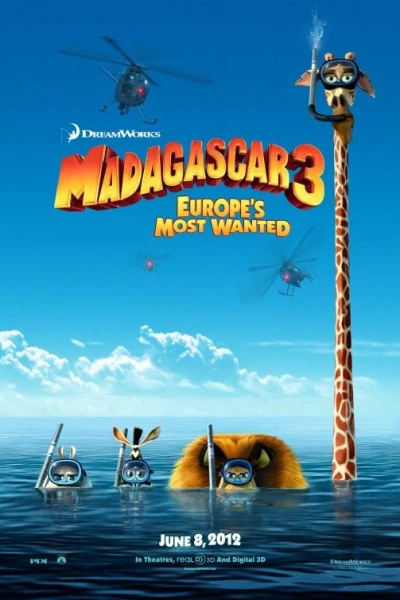 Madagaskar 3 (2012) Poster